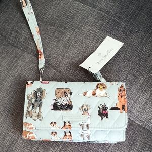 Vera Bradley Multicolor Dog Pattern Wristlet